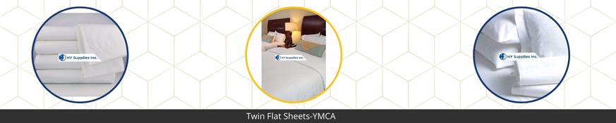 Twin Flat Sheets-YMCA